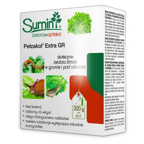 Pełzakol Extra GR 200 g (Zielona Apteka) – preparat Ślimakobójczy – Sumin