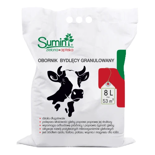 Obornik Bydlęcy Granulowany - Nawóz Naturalny 8 l Sumin