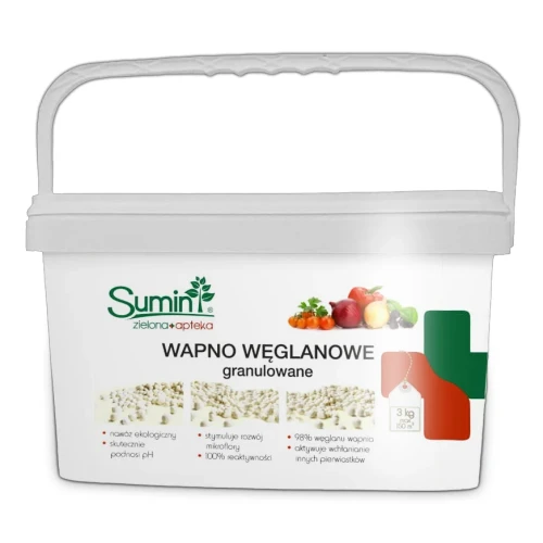Wapno Węglanowe Granulowane - Podnosi pH Gleby 3 kg Sumin