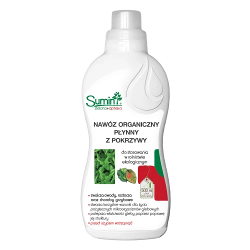 Nawóz z Pokrzywy 500 ml – Organiczny Płynny – Sumin