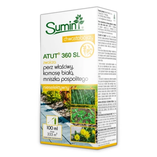 Atut 360 SL 100 ml – środek na chwasty na kostce i w sadach – Sumin