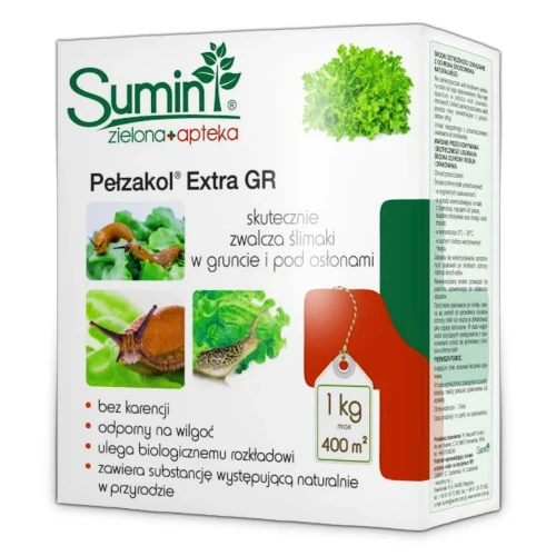 Pełzakol Extra GR 1 kg (Zielona Apteka) – preparat Ślimakobójczy – Sumin