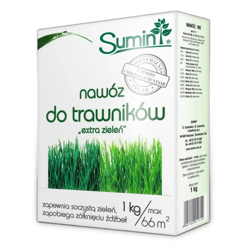 Nawóz Do Trawników Extra Zieleń 1 kg Sumin