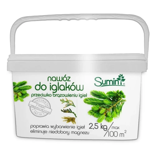Nawóz Do Iglaków Przeciw Brązowieniu Igieł 2,5 kg Sumin