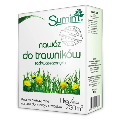 Nawóz Do Trawników Zachwaszczonych 1 kg Sumin