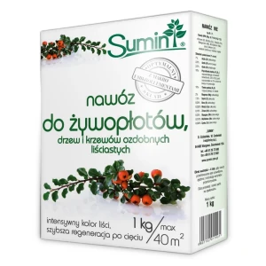 Nawóz Do Żywopłotów, Drzew i Krzewów Ozdobnych 1 kg Sumin