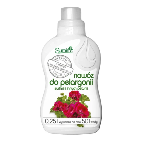 Nawóz Płynny Do Pelargonii, Surfinii i Innych Petunii 250 ml Sumin