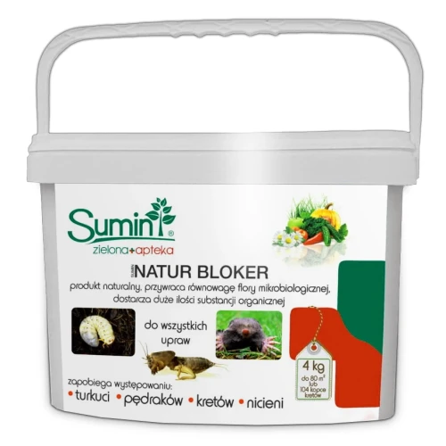 Natur Bloker 4 kg – preparat na Pędraki, Krety, Turkucie – Sumin
