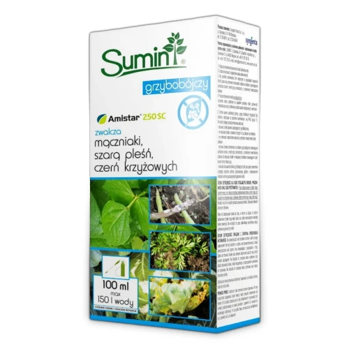Amistar 250 SC 100 ml – preparat na Mączniaka, Szarą Pleśń i Czerń Krzyżowych – Sumin