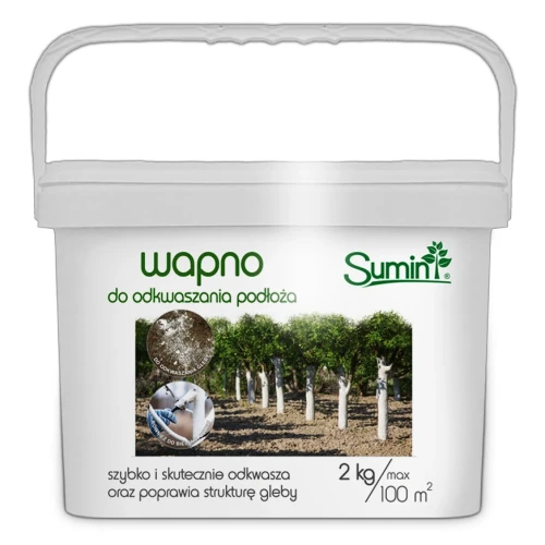 Wapno do odkwaszania podłoża – 2 kg Sumin