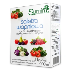 Saletra wapniowa 1 kg Sumin – nawóz azotowo-wapniowy do warzyw