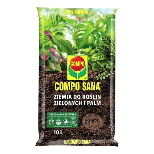 Ziemia do roślin zielonych i palm - 10L Compo