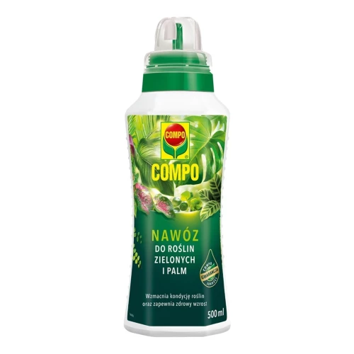 Nawóz do roślin zielonych i palm 500 ml Compo – intensywna zieleń i szybki wzrost