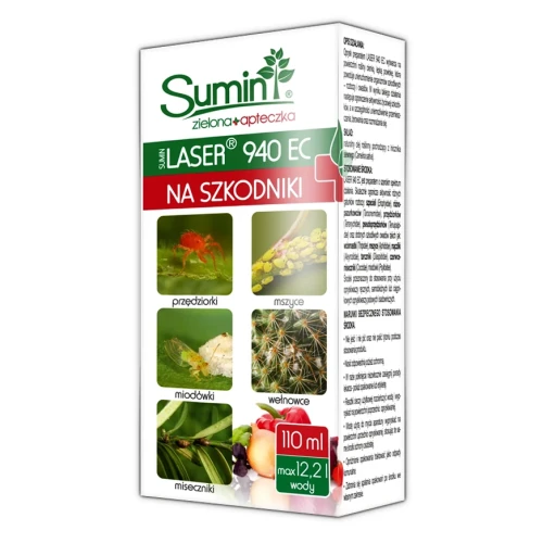 Laser 940 EC 110 ml – preparat na Szkodniki w Uprawach Warzyw, Ziół, Owoców, Iglaków i innych roślin ozdobnych – Sumin