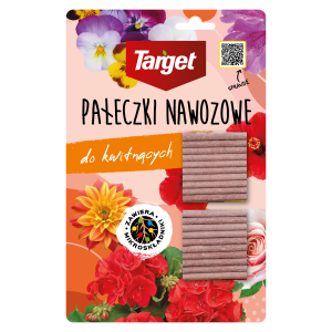 Pałeczki nawozowe do roślin kwitnących – 40 szt. – długie kwitnienie i wygodne nawożenie – Target