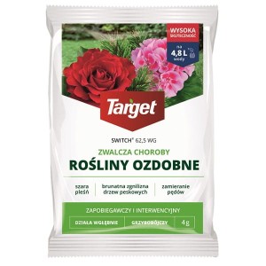 Switch 62,5 WG – 4 g Target – środek na choroby grzybowe róż, pelargonii i innych roślin ozdobnych – szara pleśń, antraknoza, zgnilizny