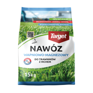 Nawóz wapniowo-magnezowy do trawnika z mchem 15 kg Target – odkwasza, wzmacnia, usuwa mech