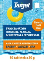 Chlortix Multi Blue - Zwalcza Glony i Dezynfekuje Wodę Basenową 1 kg tył 2.jpg