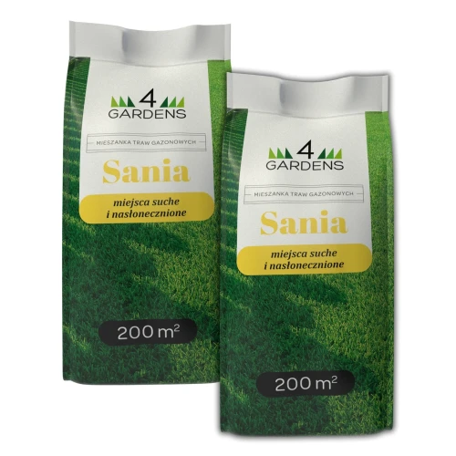 Trawa SAMOzagęszczająca Na Miejsca Suche i Słoneczne – Sania – 2 x 5 kg 4Gardens.webp