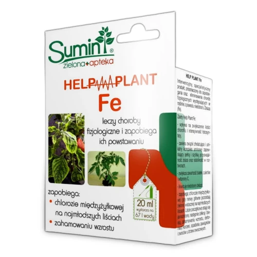 Help Plant FE 20 ml - Zapobiega Chlorozie Międzyżyłkowej Na Majmłodszych Liściach, Zahamowaniu Wzrostu – Sumin.webp