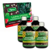 Zestaw Wrotycz MIKROAKTIV Vegano 2 l + Larva Stoper 50 mln – biologiczne zwalczanie pędraków i opuchlaków.webp