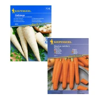 Zestaw warzyw korzeniowych odpornych Marchew Flyaway F1 + Pietruszka korzenna Halblange – nasiona Kiepenkerl.webp