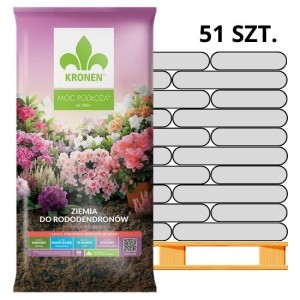 Ziemia do rododendronów, azalii i hortensji 51 x 50 l (paleta) – Kronen – Podłoże kwaśne z torfu i włókien drzewnych Ecofibrex®