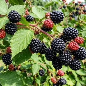 Jeżyna bezkolcowa Loch Ness – 20–40 cm – duże owoce i obfite plonowanie – Botana