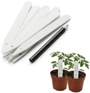 Etykiety do roślin z ołówkiem – 10 cm x 25 szt. – idealne do wielodoniczek – Green Star