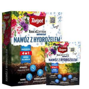 Nawóz z hydrożelem TerraCottem® Universal 600 g + saszetka Terracottem 100 g GRATIS – oszczędza wodę do 50%