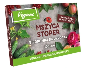 Mszyca Stoper – 100 larw biedronki – naturalne zwalczanie mszyc – Vegano