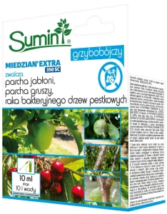 Miedzian Extra 350 SC 10 ml – preparat na choroby warzyw i drzew owocowych – Sumin