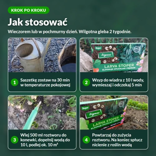 Jak stosować Larva Stoper, kroki