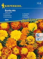 Aksamitka 'Bonita' Mix – Nasiona – Kiepenkerl - przód