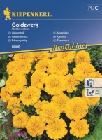 Aksamitka 'Goldzwerg' – Żółta – Nasiona – Kiepenkerl - przód