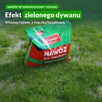 Nawóz do trawnika wysokoazotowy Vegano: efekt zielonego dywanu