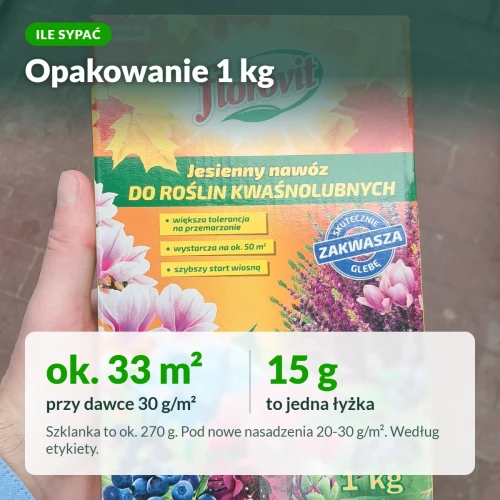 Florovit jesienny do kwaśnolubnych: ile sypać