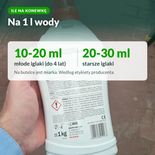 Florovit jesienny do iglaków: ile nawozu na konewkę
