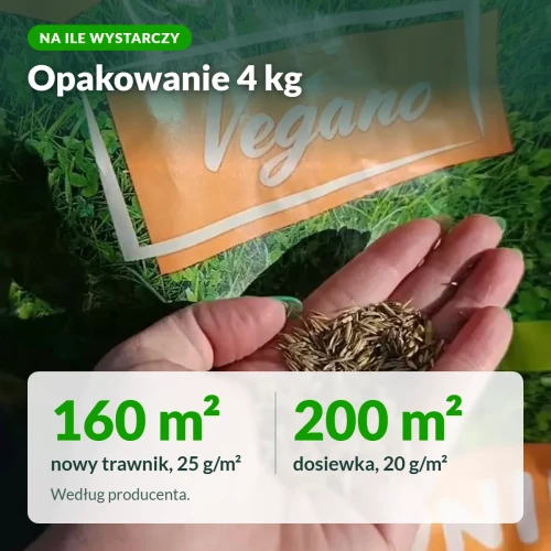 Trawnik odporny na psa Vegano: na ile wystarczy