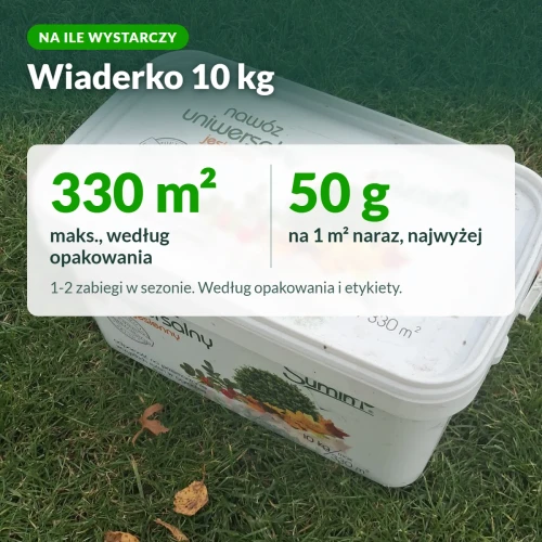 Nawóz uniwersalny jesienny Sumin: na ile wystarczy
