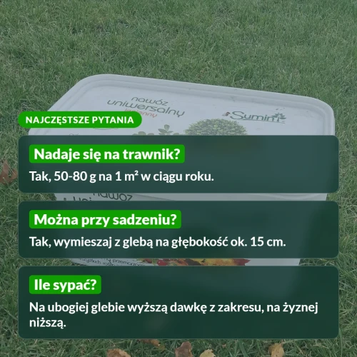Nawóz uniwersalny jesienny Sumin: najczęstsze pytania