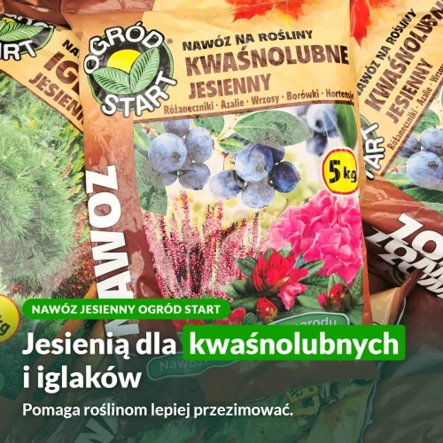 Nawóz jesienny Ogród Start do roślin kwaśnolubnych i iglaków