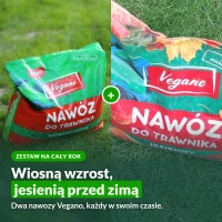 Zestaw nawozów Vegano na cały rok: wysokoazotowy i jesienny