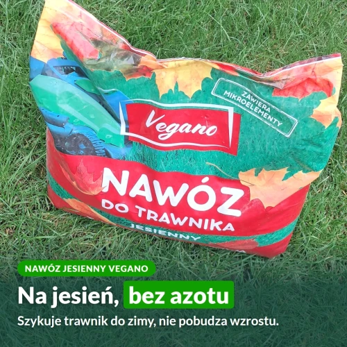 Nawóz jesienny do trawnika Vegano bez azotu
