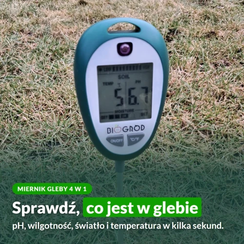 Miernik gleby 4 w 1: pH, wilgotność, światło i temperatura