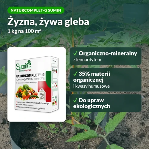 Naturcomplet-G Sumin: nawóz organiczno-mineralny, na ile wystarczy