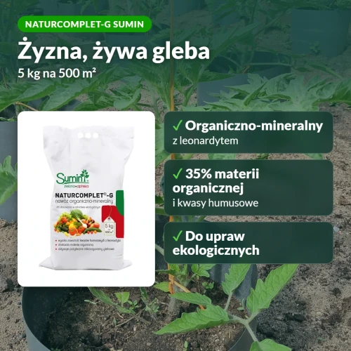 Naturcomplet-G Sumin: nawóz organiczno-mineralny, na ile wystarczy