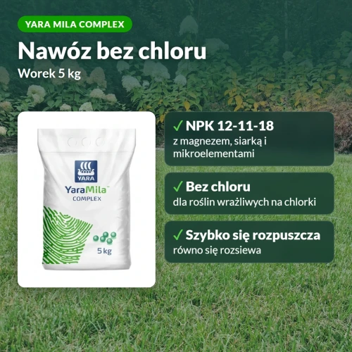 Yara Mila Complex: nawóz bez chloru, NPK 12-11-18