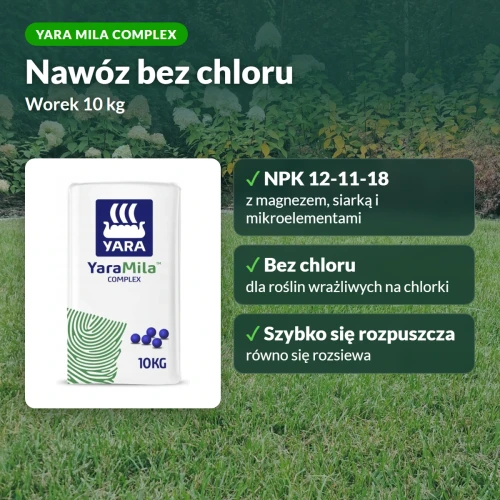 Yara Mila Complex: nawóz bez chloru, NPK 12-11-18