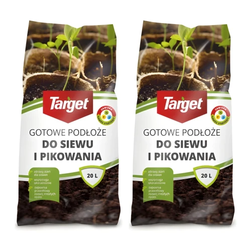 Ziemia Do Wysiewu i Pikowania - 2 x 20 l (40 l) - drobne i luźne podłoże - Target